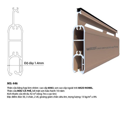 lá cửa cuốn BooDoor 446